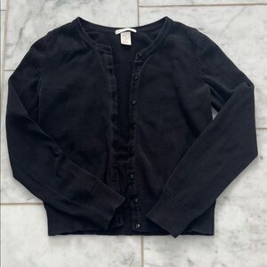 H&M black Button-Up Cardigan